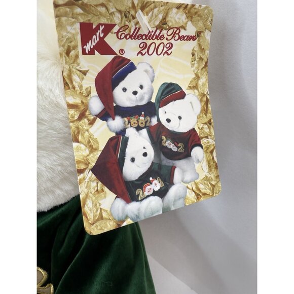 Dan Dee 20” Teddy Bear 2002 Holiday Christmas White Plush Stuffed Animal Tags - Picture 5 of 13